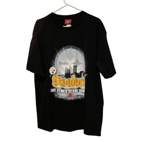 Pittsburgh Steelers 2002 AFC North Champions Size XL T-Shirt - Picture 1 of 5